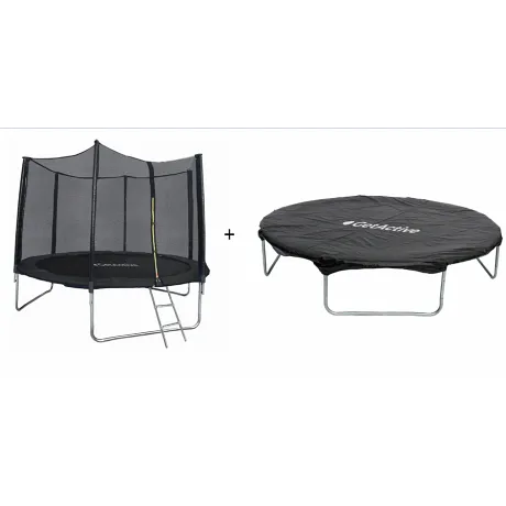 Батут GetActive Jump 12FT Outside черный с чехлом - Фото 2