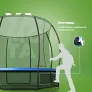 Батут Yamota TOP 305см (10ft) с тентом от солнца - Фото 8