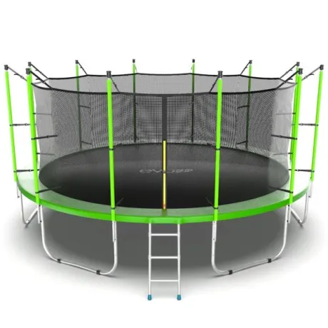 Батут с внутренней сеткой и лестницей EVO JUMP Internal 16ft (Green)