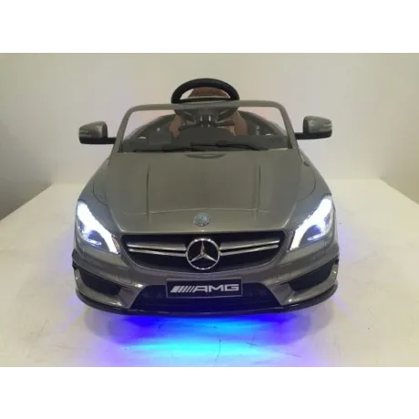 Детский электромобиль RiverToys Mercedes-Benz CLA 45 (А777АА) серебристый - Фото 2