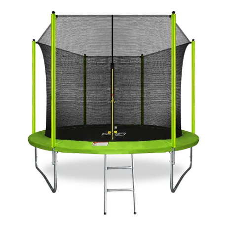Батут ARLAND 10FT с внутренней страховочной сеткой и лестницей (Light green)