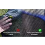 Батут с защитной сеткой PERFETTO SPORT PREMIUM STRONG 12 диаметр 3,7 м зелёный - Фото 5