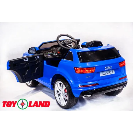 Электромобиль ToyLand Audi Q7 синий - Фото 5
