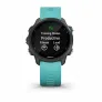 Смарт-часы с GPS Garmin FORERUNNER 245 Music черный с бирюзовым ремешком - Фото 4
