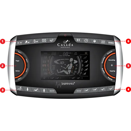 Массажное кресло Casada Hilton 3 графит - Фото 7