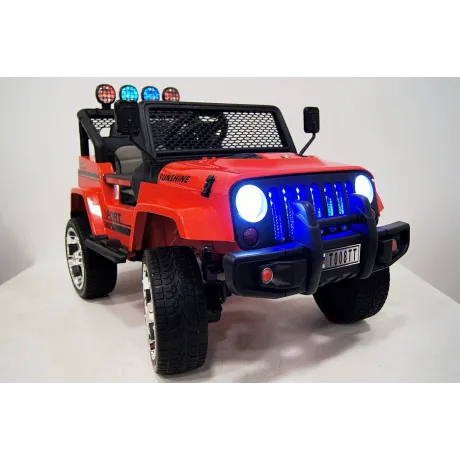 Электромобиль RiverToys JEEP T008TT (красный) - Фото 3