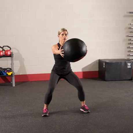 Тренировочный мяч мягкий Body Solid WALL BALL 6,4 кг (14lb) - Фото 11