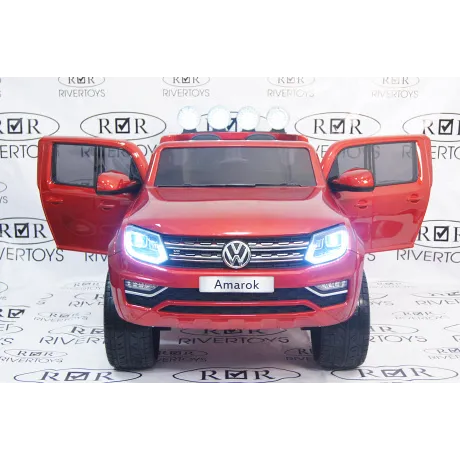 Электромобиль RiverToys VOLKSWAGEN-AMAROK-M999MM Red - Фото 7