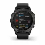 Часы Garmin FENIX 6 Sapphire серый с черным ремешком - Фото 3