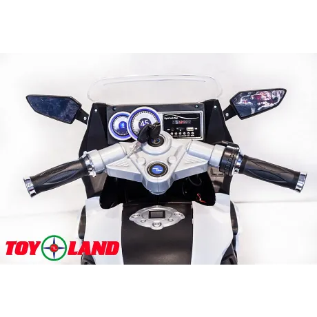 Электромотоцикл ToyLand Moto XMX 316 белый - Фото 7