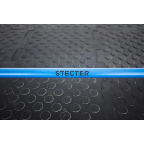 Цветной гриф для функционального тренинга STECTER 20 кг (тренировочный, цвет - синий/хром) - Фото 2