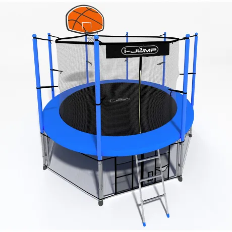 Батут i-Jump Basket 8ft blue - Фото 7