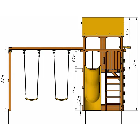 Детский игровой комплекс MoyDvor Версаль - Фото 4