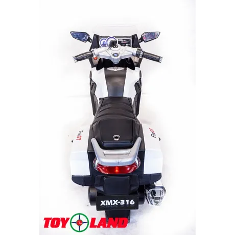 Электромотоцикл ToyLand Moto XMX 316 белый - Фото 6