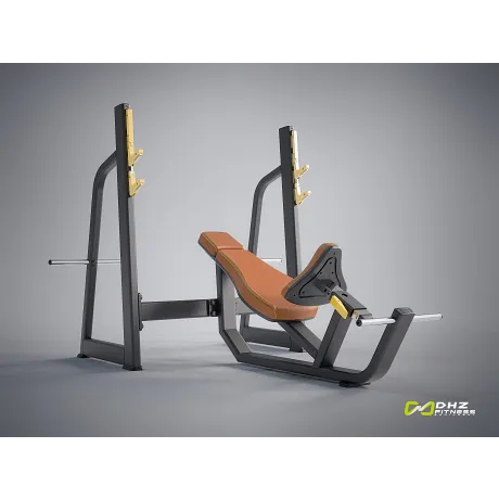 Скамья-стойка для жима под углом вверх DHZ Olympic Bench Incline E-1042В - Фото 3
