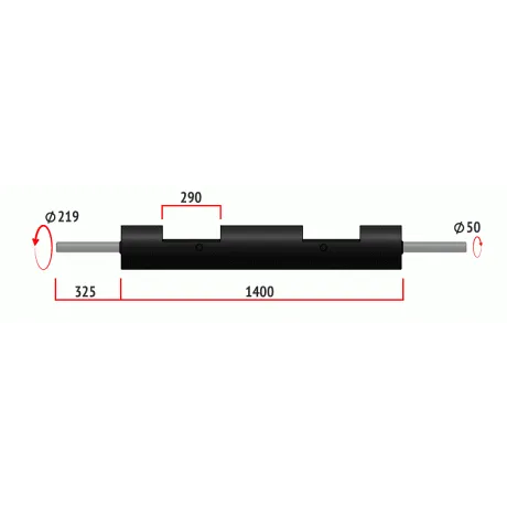 Гриф Yousteel Log Bar 35 кг - Фото 2