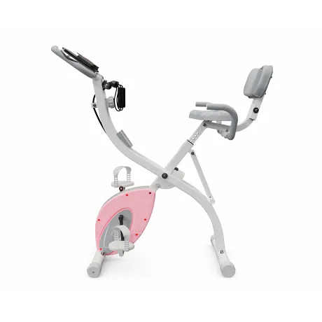 Велотренажер X-Bike DFC DavCreator, бело-розовый - Фото 3
