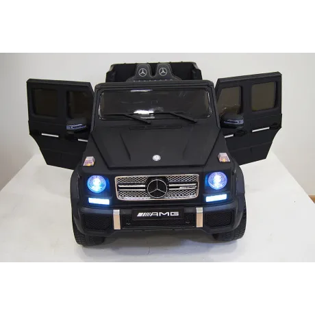 Электромобиль RiverToys Mercedes-Benz G65 AMG черный матовый - Фото 9