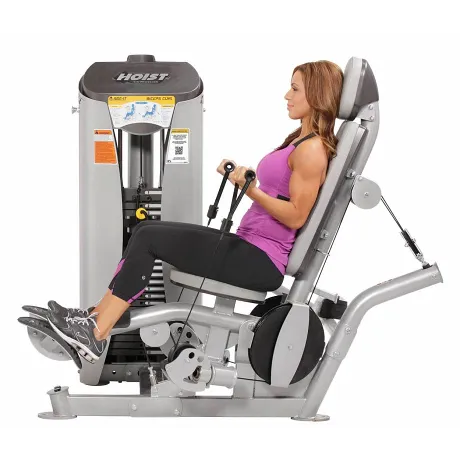 Бицепс сидя HOIST ROC-IT RS-1102 серебряный/синий - Фото 4