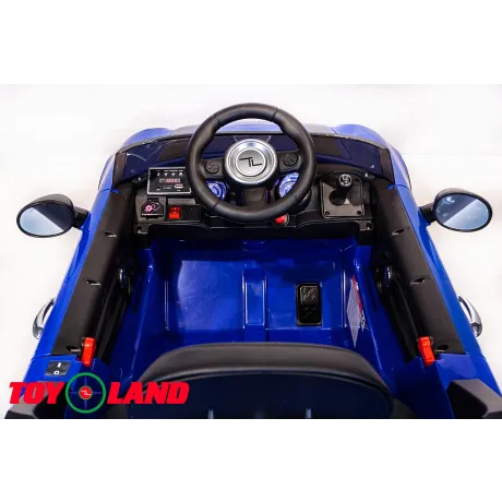 Электромобиль ToyLand Mini Cooper HL 198 синий - Фото 7