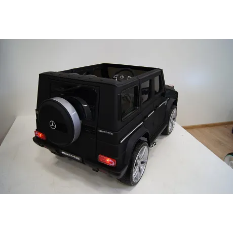 Электромобиль RiverToys Mercedes-Benz G65 AMG черный матовый - Фото 14