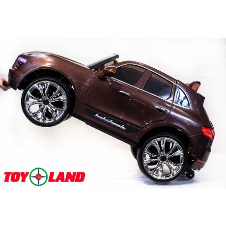 Электромобиль ToyLand Porsche Macan QLS 8588 коричневый - Фото 8