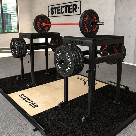 Тяжелоатлетические плинты для штанги с регулировкой высоты Stecter 85-115 см (пара) - Фото 6