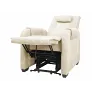 Массажное кресло реклайнер с подъемом FUJIMO LOUNGE UP F7003 ULFL Айвори (Orlando 1) - Фото 14