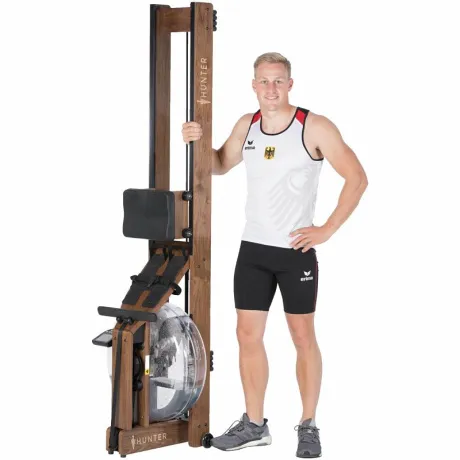 Гребной тренажер Hunter (орех) - Фото 4