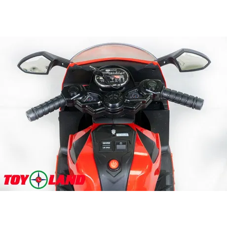 Электромотоцикл ToyLand Moto Sport LQ 168 красный - Фото 8