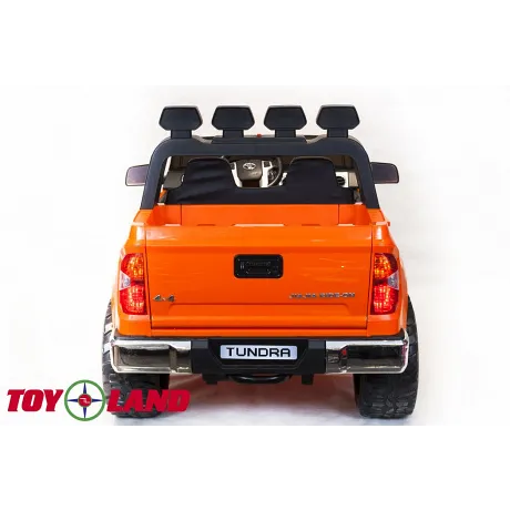 Детский электромобиль ToyLand TOYOTA TUNDRA MINI оранжевый - Фото 7