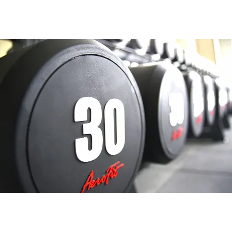 Набор обрезиненных гантелей 10 пар AeroFit AFDB2.5-25 - Фото 3