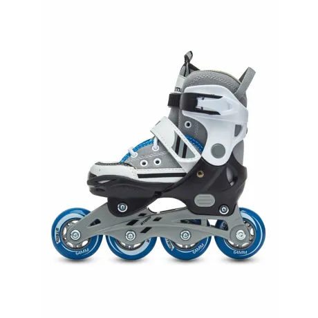 Раздвижные роликовые коньки-кеды для детей серые, Abec7, Размер, 35-38, AJIS-1601 ATEMI - Фото 4