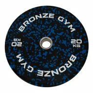 Диск бамперный Bronze Gym камуфляж синий 20 кг