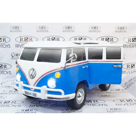 Электромобиль RiverToys VOLKSWAGEN X444XX (синий) - Фото 3