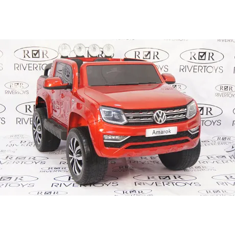 Электромобиль RiverToys VOLKSWAGEN-AMAROK-M999MM Red - Фото 2