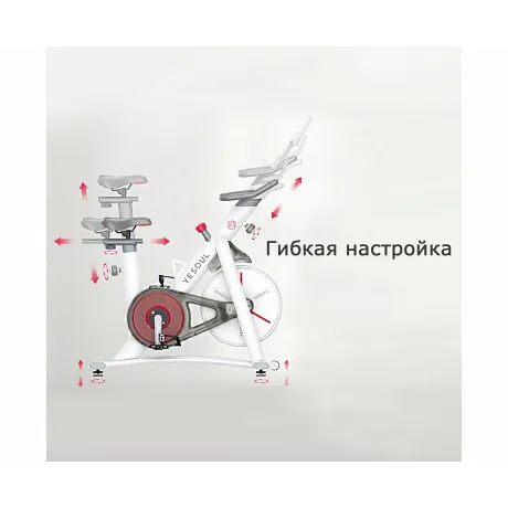 Велотренажер DFC Yesoul Smart M1 WHITE - Фото 9