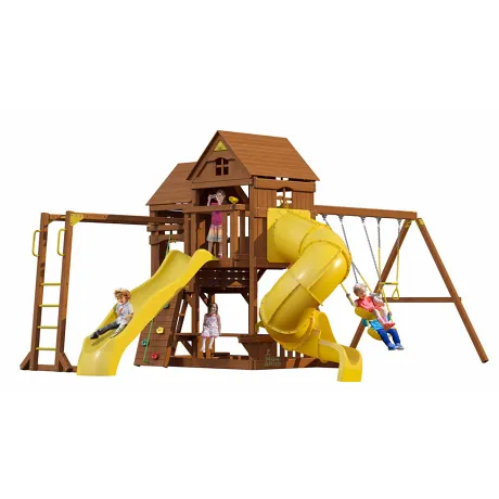 Детский игровой комплекс MoyDvor Панорама с трубой, горкой и рукоходом - Фото 3