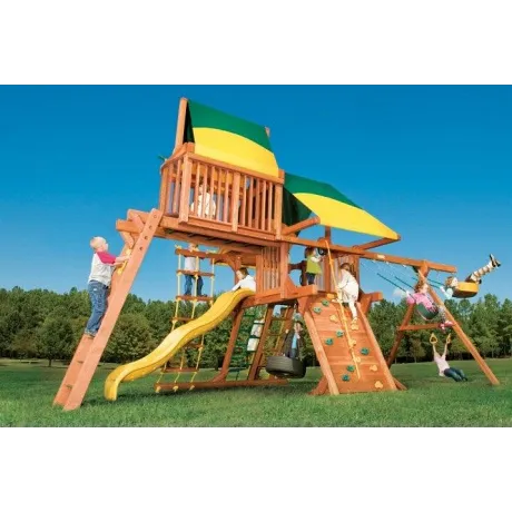 Игровая площадка Woodplay Castle Combo IV с тентованной крышей