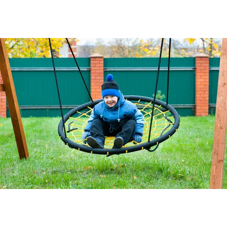 Качели "Выше всех" деревянные - Фото 4