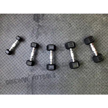 Гантель Original FitTools 15 кг гексагональная - Фото 2