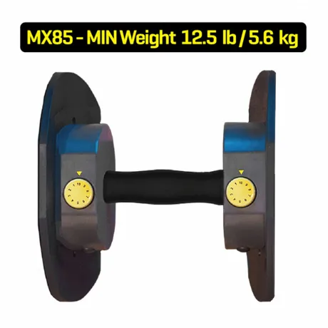 Гантели наборные MX Select MX-85, вес 5.6-38.6 кг, 2 шт без стойки - Фото 6