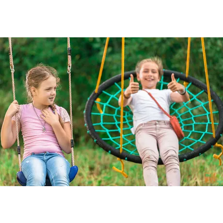 Качели "Выше всех" деревянные - Фото 6