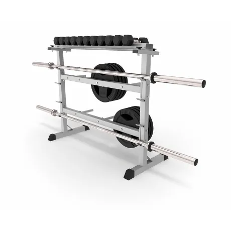 Стойка для хранения дисков 25/26 мм, грифов и гантелей DFC D100053 - Фото 5