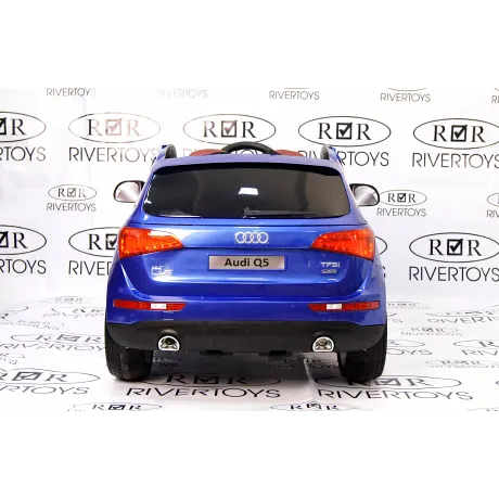 Электромобиль RiverToys AUDI Q5 Blue - Фото 10