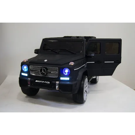Электромобиль RiverToys Mercedes-Benz G65 AMG черный матовый - Фото 6