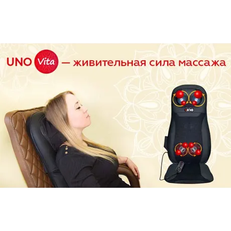 Массажная накидка UNO VITA BLACK - Фото 3