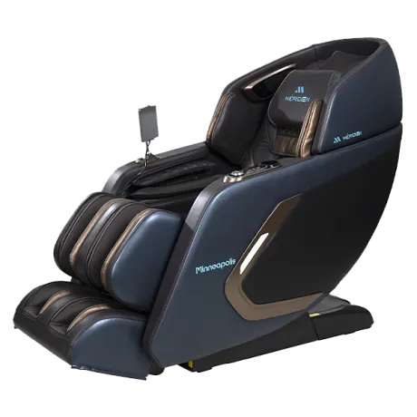 Массажное кресло Meridien Minneapolis (Brown + Dark blue) - Фото 2