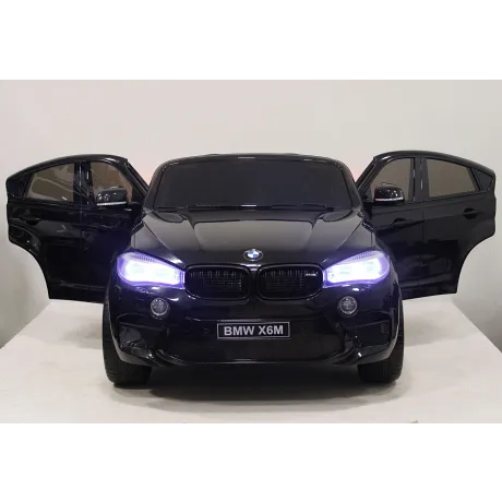 Электромобиль RiverToys BMW-X6-M-JJ2168 (черный глянцевый) - Фото 3