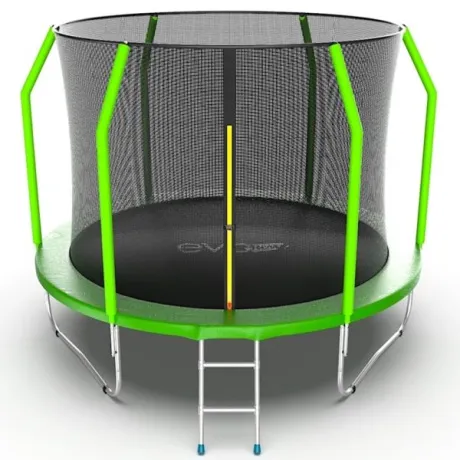 Батут с внутренней сеткой и лестницей EVO JUMP Cosmo 10ft (Green)